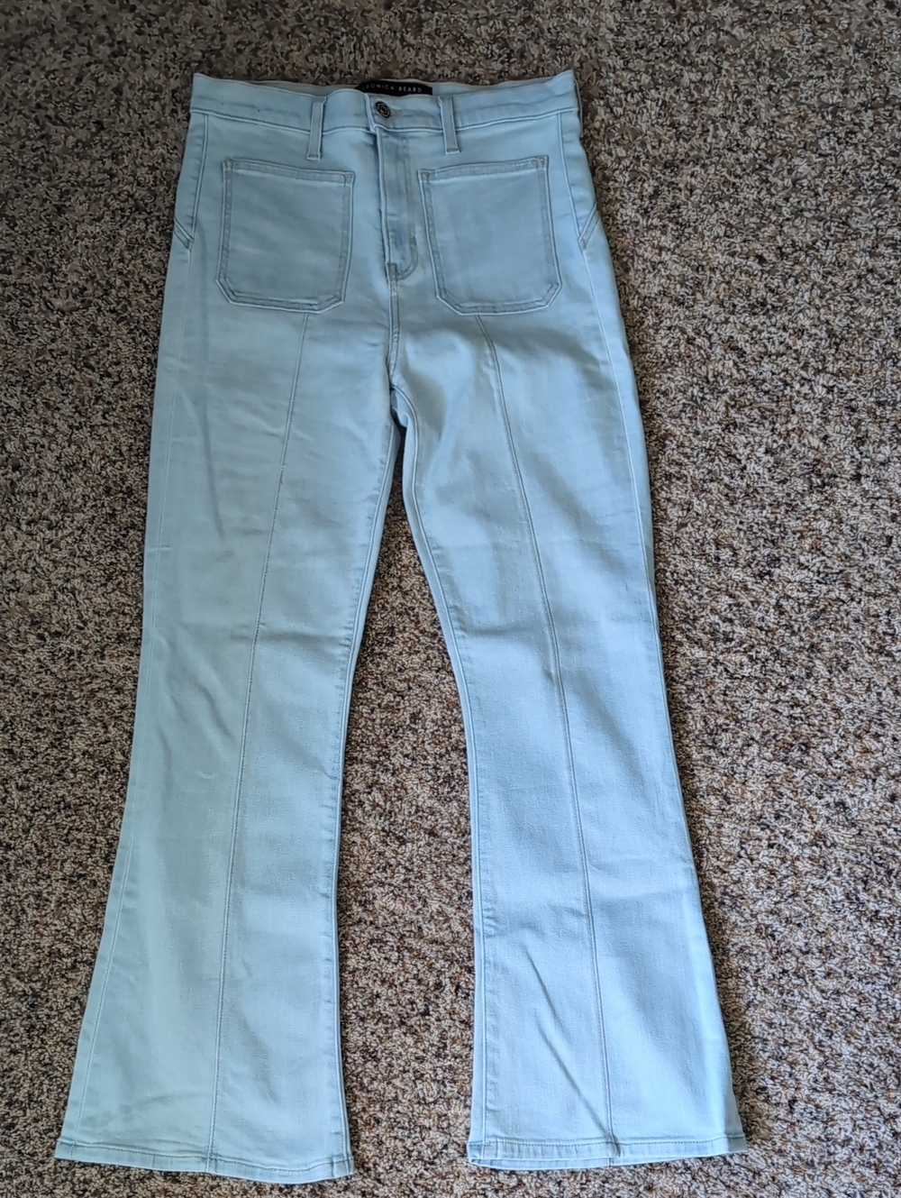 Veronica Beard Carson Ankle Flare High Rise Jeans in "Aspen" - Size 28